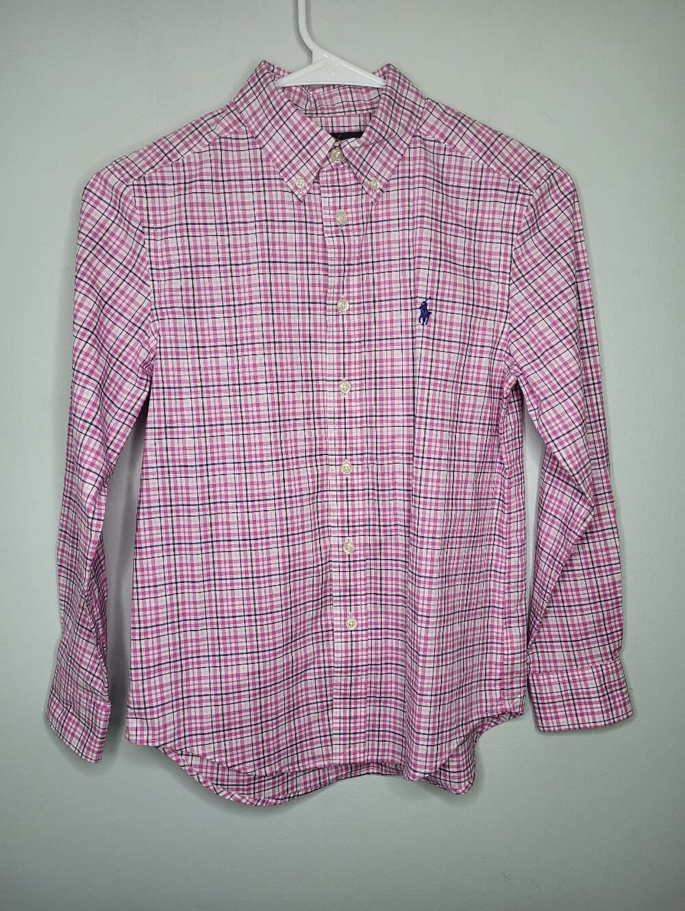 Ralph Lauren Pink Plaid Button-Down Shirt